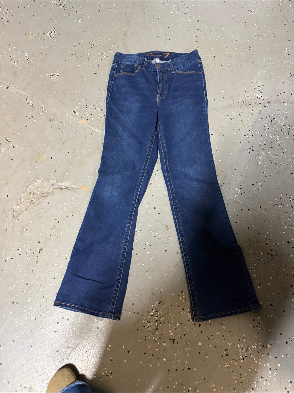 Seven7 Women's Deep Blue Flare Jeans